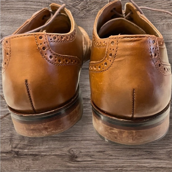 COLE HAAN Oxfords Men Size 9 Brown Leather dress shoe derby golf sport Grand OS - Picture 3 of 7